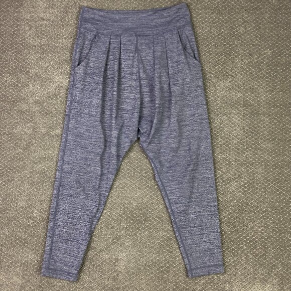 Lululemon Grey Happy Hotha Slouch Crotch Harem Pants Women's 6 Gray Yoga Pants - Picture 1 of 12